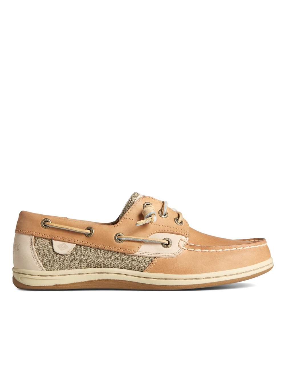 Sperry Women’s Tan 3-Eye Water Resistant Leather Boat Shoes